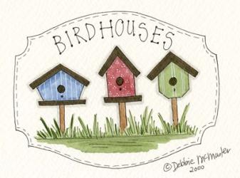 Three Birdhouses | Obraz na stenu