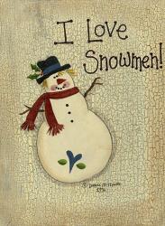 I Love Snowmen | Obraz na stenu