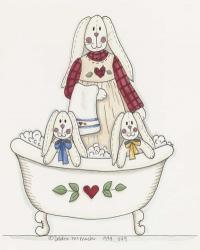 Bath Time Bunnies 3 | Obraz na stenu