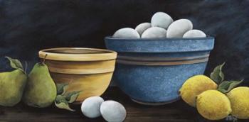 Blue Bowl with Eggs | Obraz na stenu