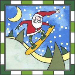 Santa Snowboard 3 | Obraz na stenu