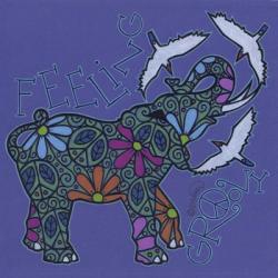 Elephant II (Feeling Groovy) with Cattle Egrets | Obraz na stenu