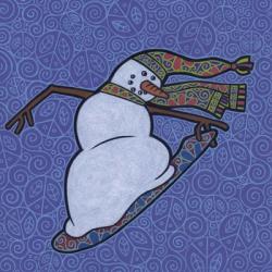 Snowman Snowboarder 2 | Obraz na stenu
