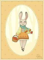 Autumn Woodland Bunny | Obraz na stenu