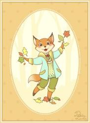 Autumn Woodland Fox | Obraz na stenu