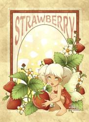 Strawberry Fairy | Obraz na stenu
