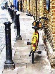 Yellow Moped at Shad Thames | Obraz na stenu