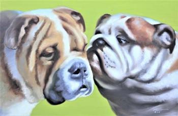 Loving Bulldogs | Obraz na stenu