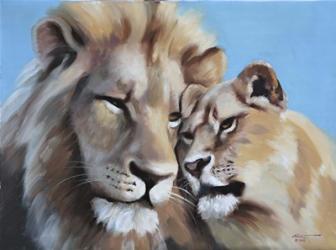 Two Lions | Obraz na stenu