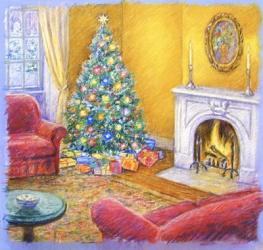 Cozy Christmas Fire | Obraz na stenu