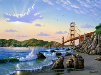 Golden Gate Sunset, CA 2 | Obraz na stenu