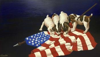 Patriotic Dogs | Obraz na stenu