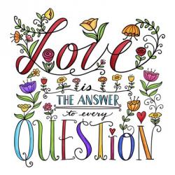 Love is the Answer Color | Obraz na stenu