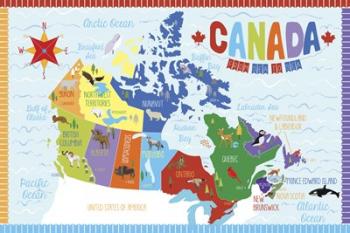 Canada Map | Obraz na stenu