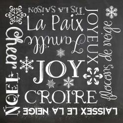 Christmas Chalk 1 French | Obraz na stenu