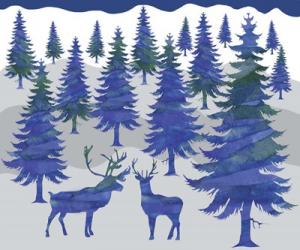 Deer in the Woods | Obraz na stenu