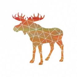 Moose on White | Obraz na stenu