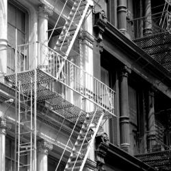 Fire Escape (b/w) | Obraz na stenu