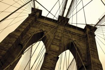 Brooklyn Bridge II (sepia) | Obraz na stenu