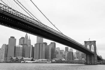 Manhattan from Brooklyn (b/w) | Obraz na stenu