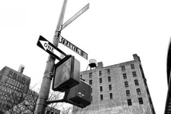 West Broadway and Franklin Street (b/w) | Obraz na stenu