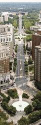 Benjamin Franklin Parkway (aerial) | Obraz na stenu