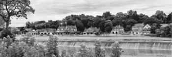 Boathouse Row (b/w) | Obraz na stenu