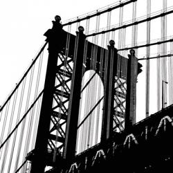 Manhattan Bridge Silhouette (detail) | Obraz na stenu