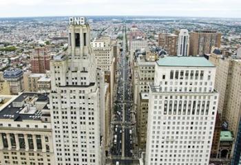 Broad Street (aerial) | Obraz na stenu