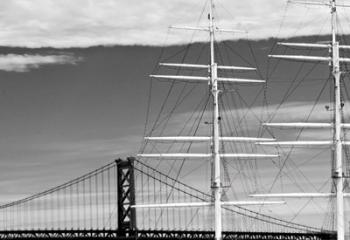 Bridge & Masts (b/w) | Obraz na stenu