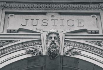 Justice (b/w) | Obraz na stenu