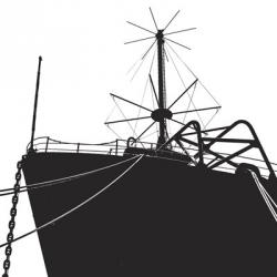 Ship Bow (silhouette) | Obraz na stenu