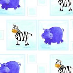Zebras and Hippos | Obraz na stenu