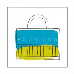 Blue and Green Purse | Obraz na stenu