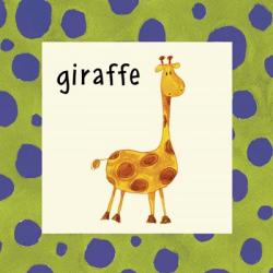 Giraffe with Border | Obraz na stenu