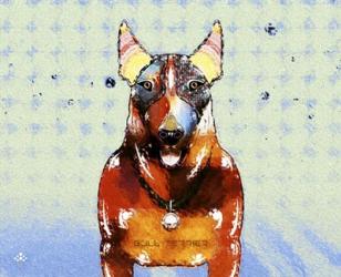 Bull Terrier Brown Oxide LX | Obraz na stenu