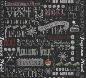 Chalk Christmas F Patt | Obraz na stenu