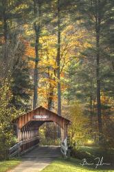 Red House Covered Bridge | Obraz na stenu