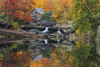 Grist Mill In The Fall | Obraz na stenu