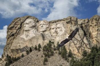 Mount Rushmore And Eagle | Obraz na stenu