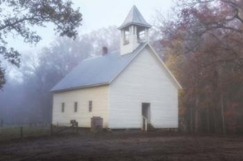 Primitive Baptist Church Fog | Obraz na stenu