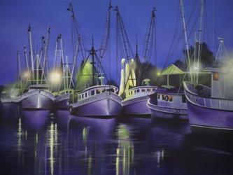 Purple Boats | Obraz na stenu