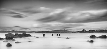 Four Pilings and Mount Tam | Obraz na stenu