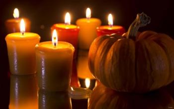Pumpkins And Candles | Obraz na stenu