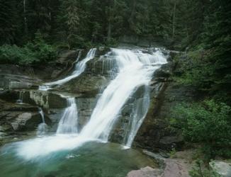 Glacier National Park Waterfall 7 | Obraz na stenu