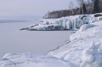 Lake Superior Snow 23 | Obraz na stenu