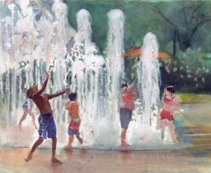 Fun in the Fountain | Obraz na stenu