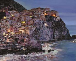 Manarola at Dusk | Obraz na stenu