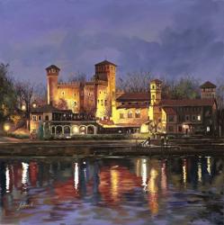 Il Castello Medioevale di Notte | Obraz na stenu
