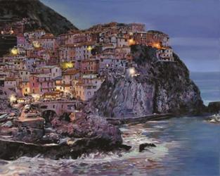 Manarola at dusk | Obraz na stenu